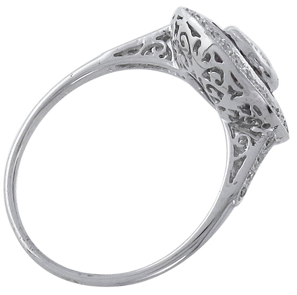 0.60ct Diamond 0.58ct Ruby Engagement Ring