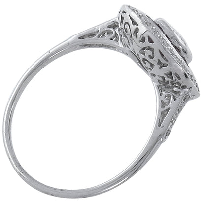 0.60ct Diamond 0.58ct Ruby Engagement Ring