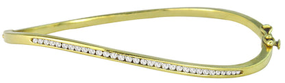 0.60ct Diamond Gold Bangle