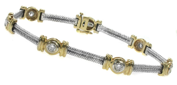 0.60ct Diamond  Gold Bracelet