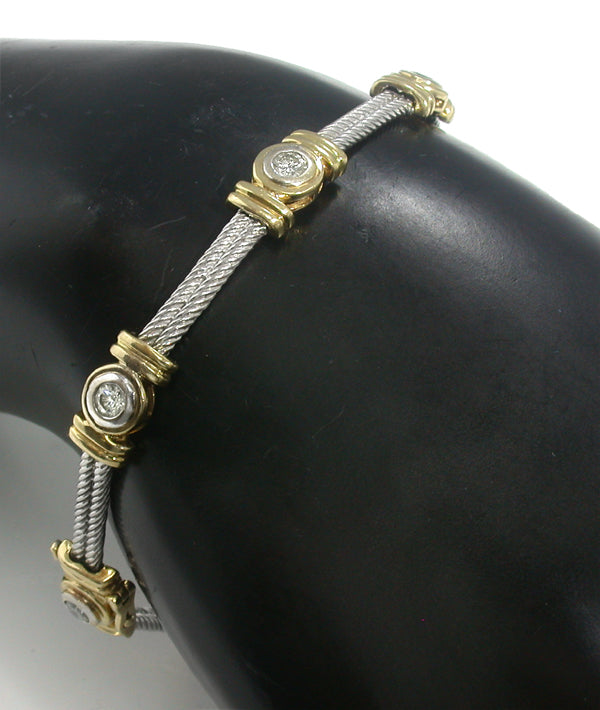 0.60ct Diamond  Gold Bracelet