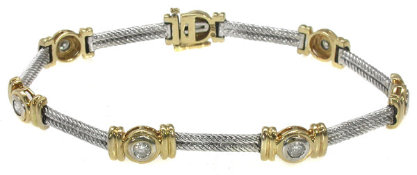0.60ct Diamond  Gold Bracelet