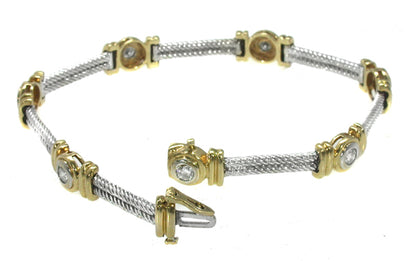 0.60ct Diamond  Gold Bracelet