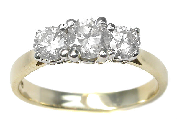 0.60ct Diamond Two-tone 14k Gold Engagement Ring