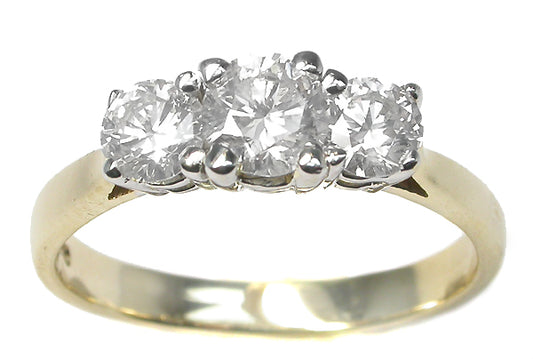 0.60ct Diamond Two-tone 14k Gold Engagement Ring