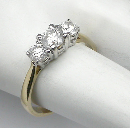 0.60ct Diamond Two-tone 14k Gold Engagement Ring