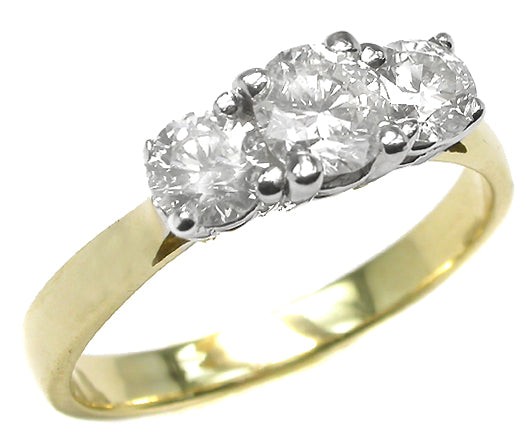 0.60ct Diamond Two-tone 14k Gold Engagement Ring