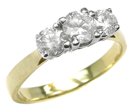 0.60ct Diamond Two-tone 14k Gold Engagement Ring