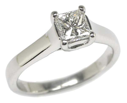 0.60ct Princess Cut Diamond Platinum Engagement Ring