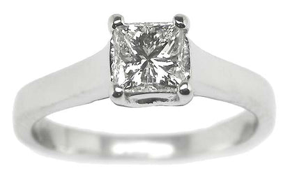 0.60ct Princess Cut Diamond Platinum Engagement Ring