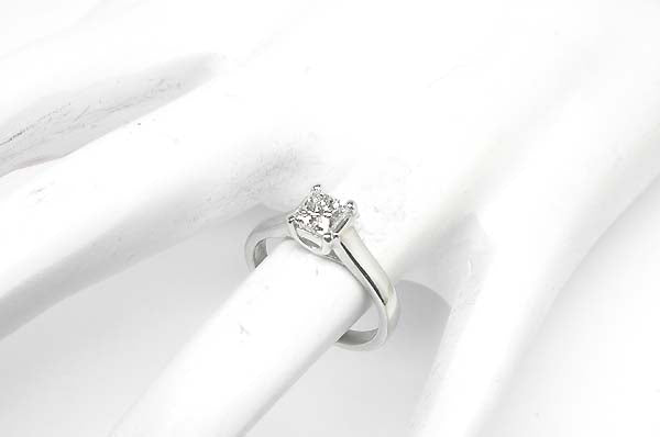 0.60ct Princess Cut Diamond Platinum Engagement Ring