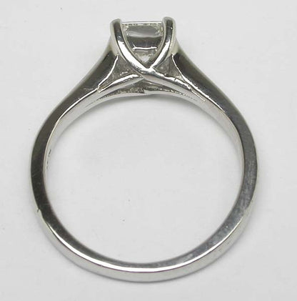 0.60ct Princess Cut Diamond Platinum Engagement Ring
