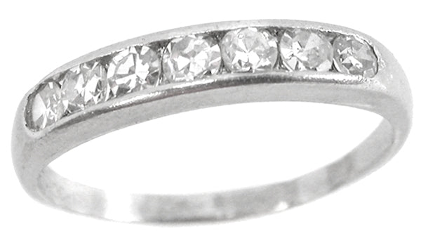 0.60ct  Single Cut Round  Diamond Wedding Band