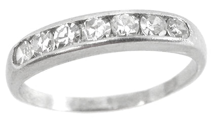 0.60ct  Single Cut Round  Diamond Wedding Band