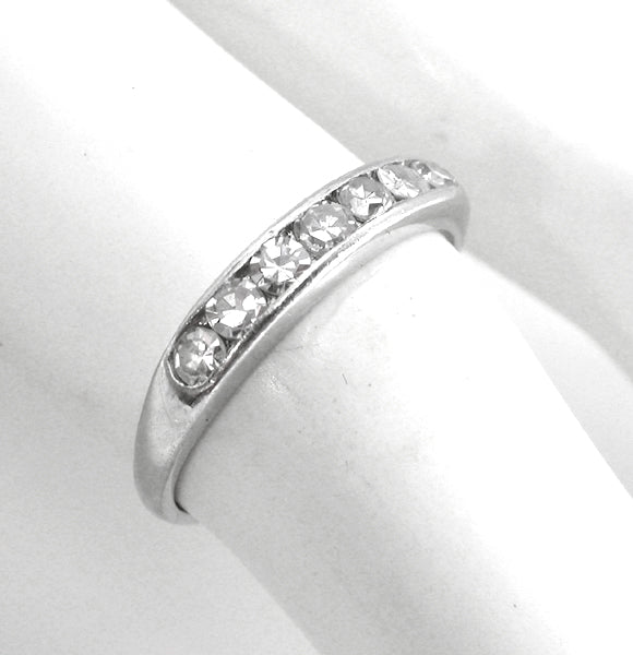 0.60ct  Single Cut Round  Diamond Wedding Band