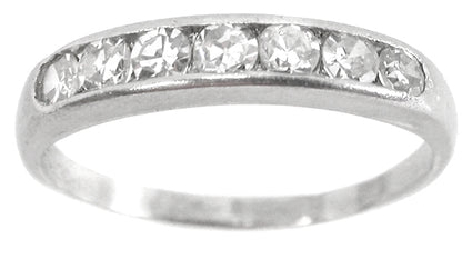 0.60ct  Single Cut Round  Diamond Wedding Band