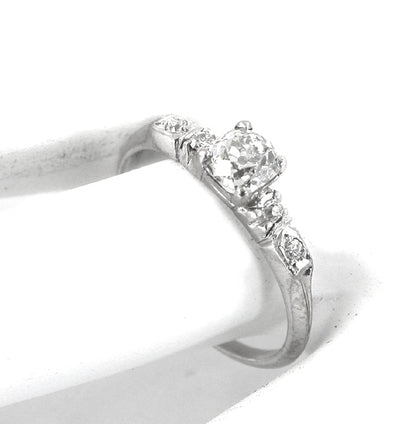 0.63ct Cushion Diamond Platinum Engagement Ring