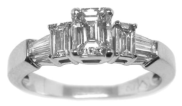 0.63ct Diamond 18k White Gold Engagement Ring