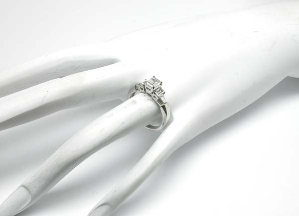 0.63ct Diamond 18k White Gold Engagement Ring