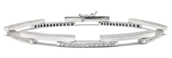 0.65ct Diamond 14k White Gold Bracelet