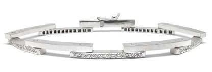 0.65ct Diamond 14k White Gold Bracelet