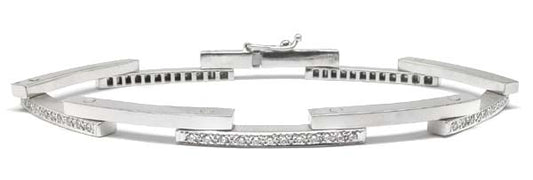 0.65ct Diamond 14k White Gold Bracelet