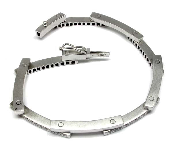 0.65ct Diamond 14k White Gold Bracelet