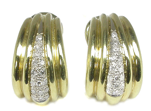0.65ct Diamond Gold Earrings