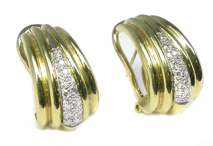 0.65ct Diamond Gold Earrings
