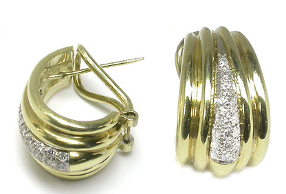 0.65ct Diamond Gold Earrings