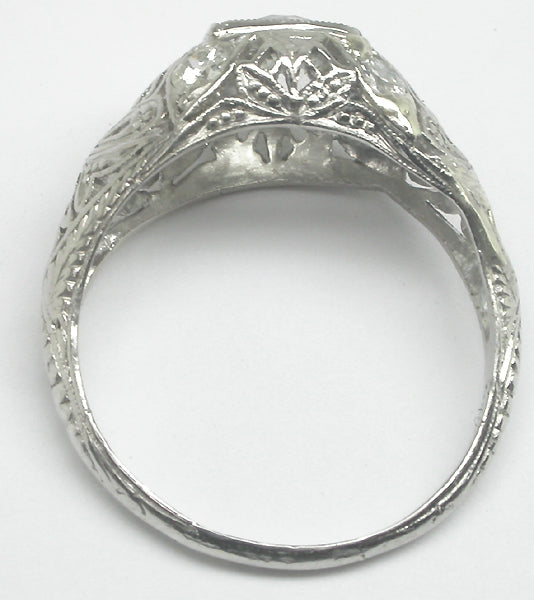 0.67ct Edwardian Platinum Diamond Engagement Ring