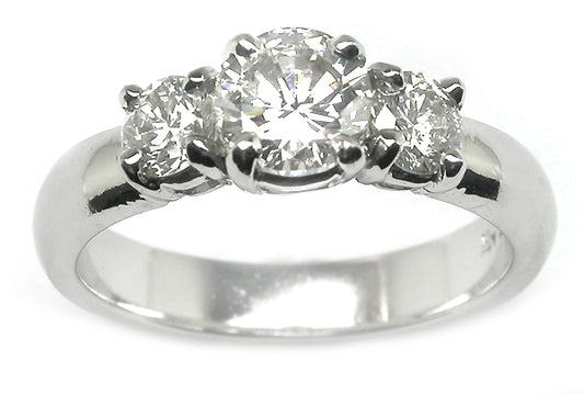 0.69ct Diamond Platinum Engagement Ring
