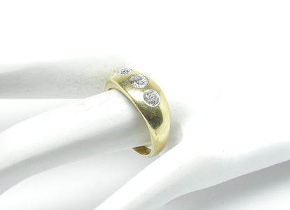 0.70ct Diamond 14k Yellow Gold Victorian Gypsy Ring