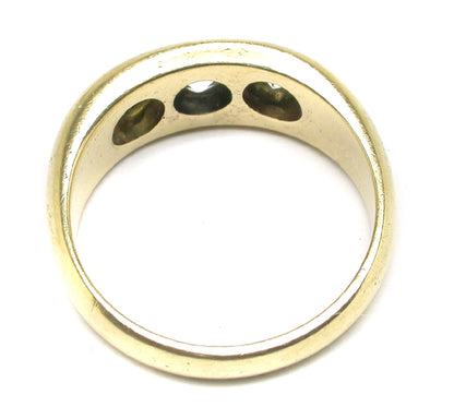 0.70ct Diamond 14k Yellow Gold Victorian Gypsy Ring