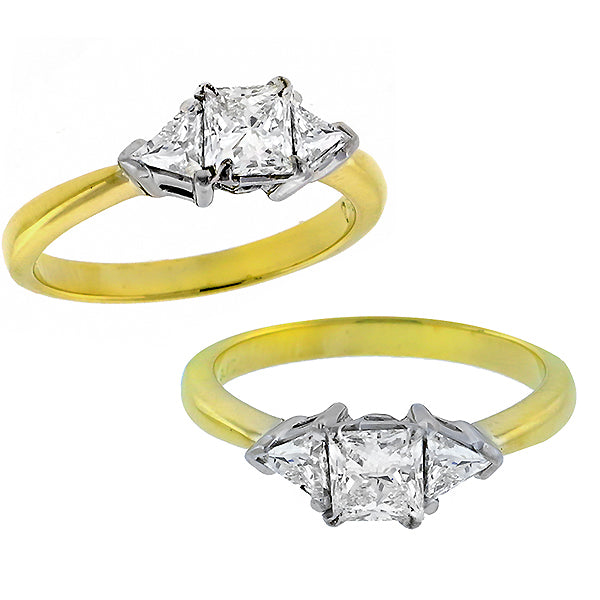 0.70ct  Diamond  Gold Engagement Ring