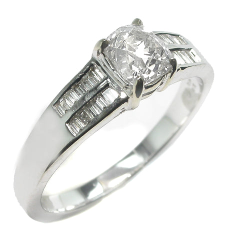 0.71ct Diamond 18k White Gold Engagement Ring
