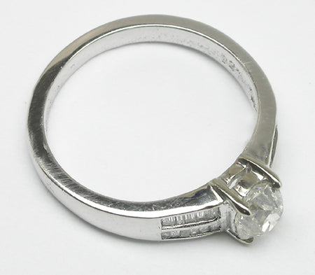 0.71ct Diamond 18k White Gold Engagement Ring