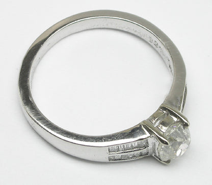 0.71ct Diamond 18k White Gold Engagement Ring