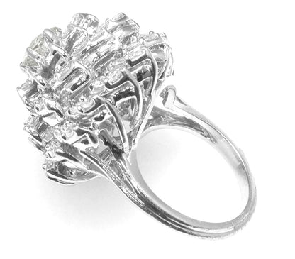 0.73ct Round  Diamond  Cluster  Ring