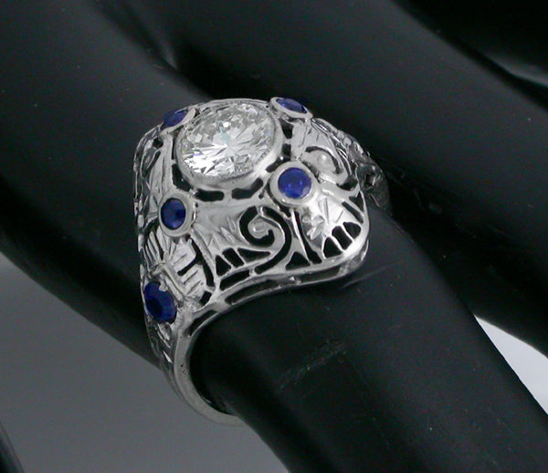 0.74ct Diamond 14k Gold Engagement Ring