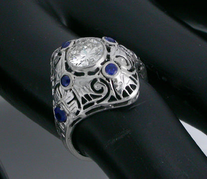 0.74ct Diamond 14k Gold Engagement Ring