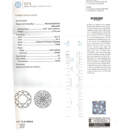 0.74ct Diamond Gold Anniversary  Ring