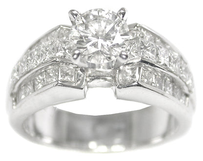 0.75ct Diamond 18k White Gold Engagement Ring