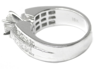 0.75ct Diamond 18k White Gold Engagement Ring