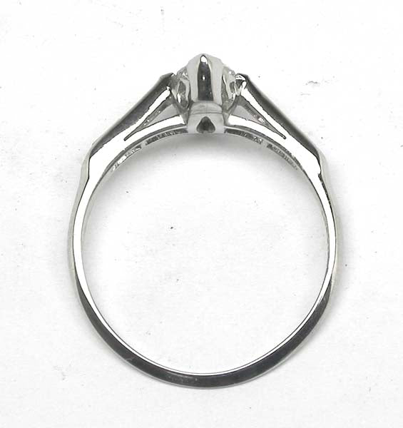 0.75ct Marquise Cut Diamond Platinum Engagement Ring