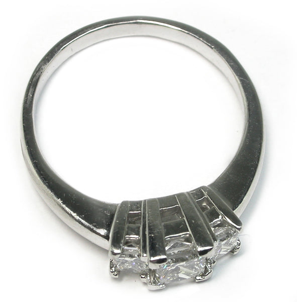 0.75ct Princess Cut Platinum Diamond Engagement Ring