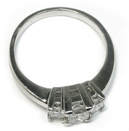 0.75ct Princess Cut Platinum Diamond Engagement Ring