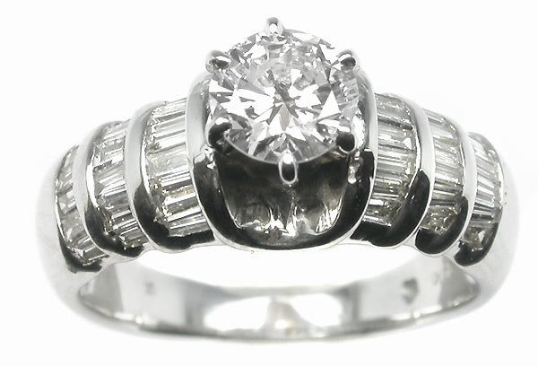 0.75ct Round Diamond 14k Gold Engagement Ring