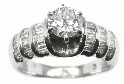 0.75ct Round Diamond 14k Gold Engagement Ring