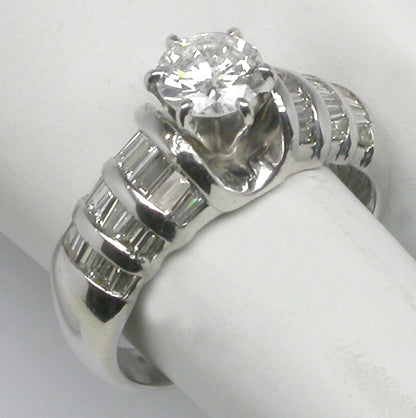 0.75ct Round Diamond 14k Gold Engagement Ring